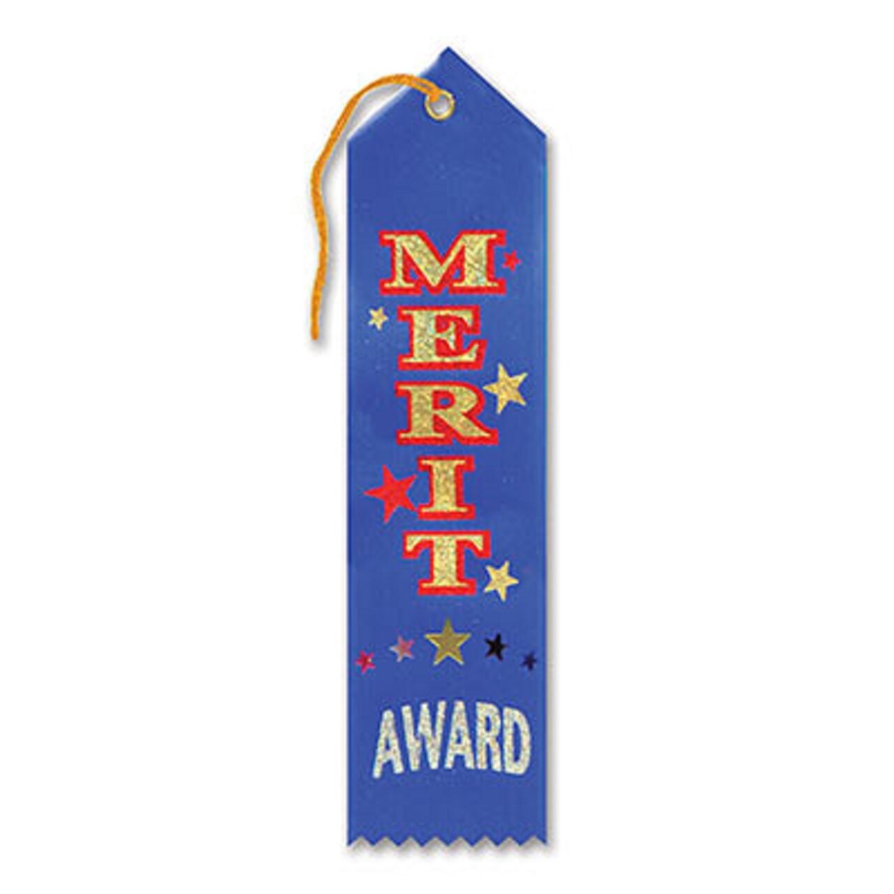 Beistle Pack of 6 Blue "Merit Award" School Award Ribbon Bookmarks 8"